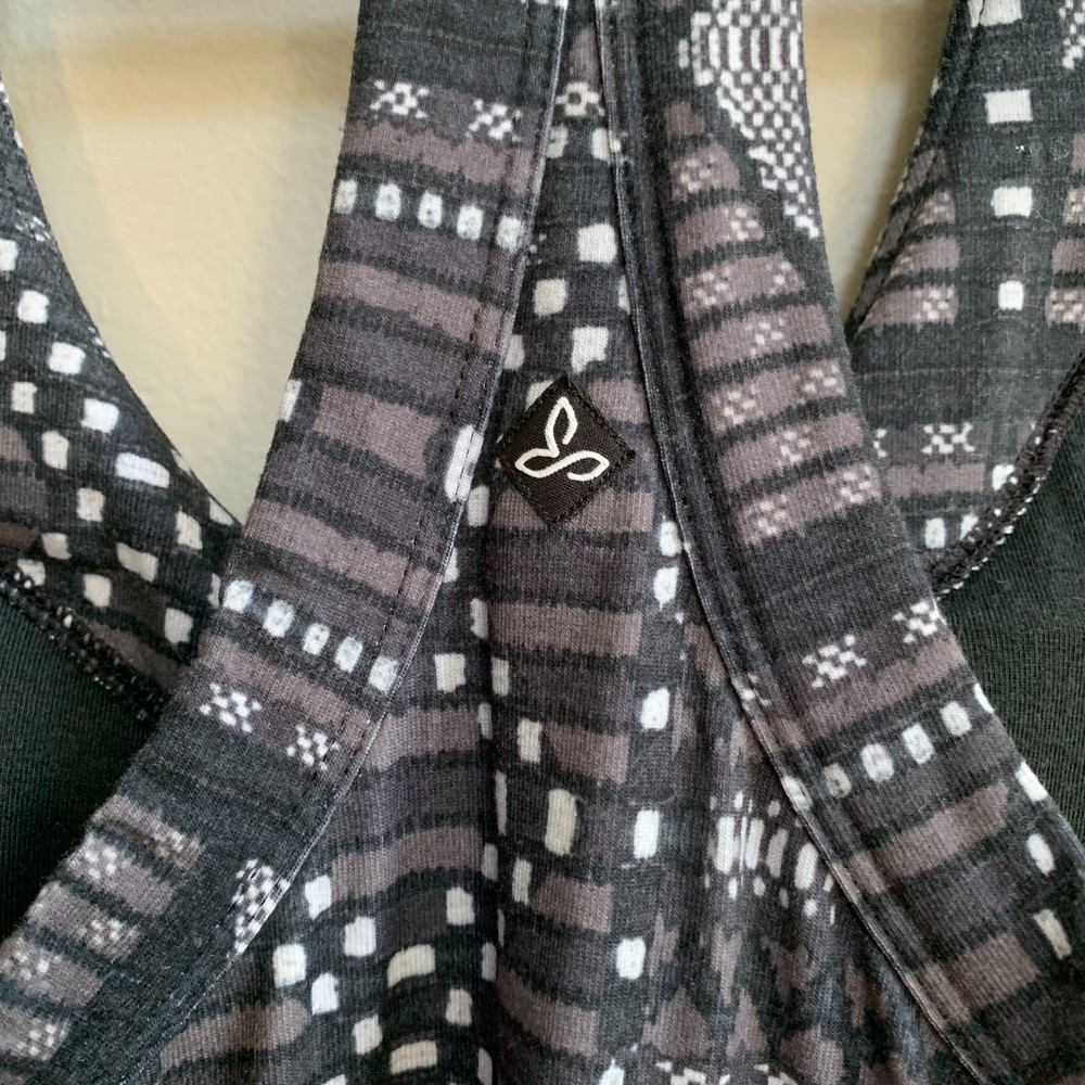 Black Patterned Racerback Dress - Picture 7 of 10